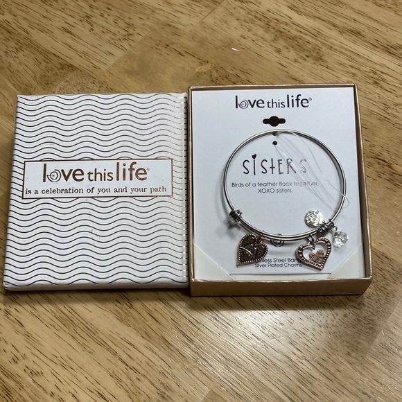 Love this Life sisters bangle bracelet by David Culiner - Picture 1 of 10